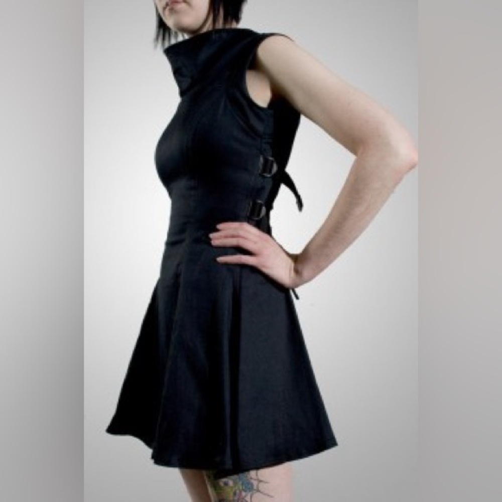Crisiswear Medtech Dress cyber goth size 2 Dark Gray